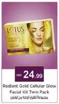 Lotus - Radiant Gold Cellular Glow Facial Kit Twin Pack