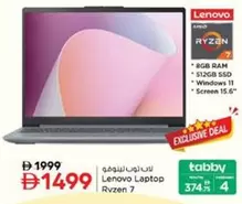 Lenovo - Laptop Ryzen 7