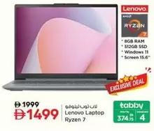 Lenovo - Laptop Ryzen 7