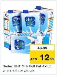 UHT Milk Full Fat 4x1Lt