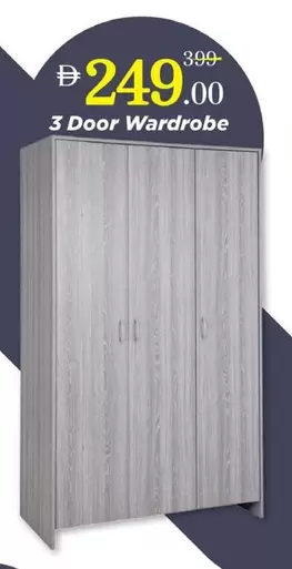 3 Door Wardrobe
