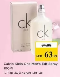 Calvin Klein - One Men's Edt Spray