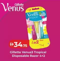 Venus - 3 Tropical Disposable Razor 4+2