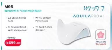 M95 BE9500 Wi-Fi 7 Smart Mesh Router