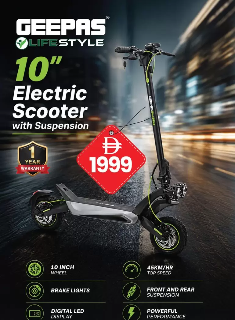 10" Electric Scooter with Suspension