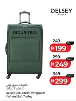 Delsey Securitech Vanguard 4Wheel Soft Trolley