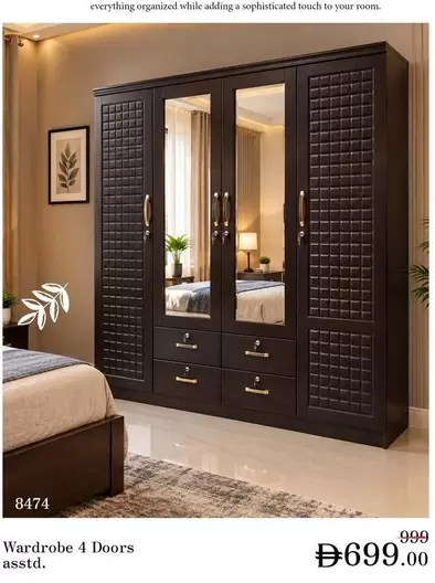 Wardrobe 4 Doors