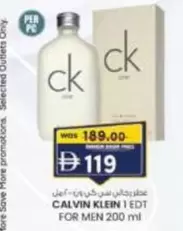 Calvin Klein - CK ONE EDT FOR MEN