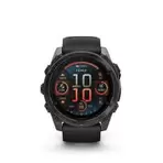 Garmin Fenix 8 Smartwatch 51 mm AMOLED sapphire carbon gray DLC titaniumwith black/pebble gray silicone (0100290521)
