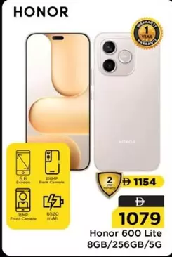 Honor 600 Lite 8GB/256GB/5G
