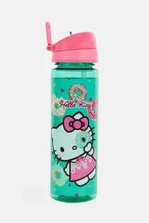 Hello Kitty Plastic Water Bottle 650 ml, Turquoise