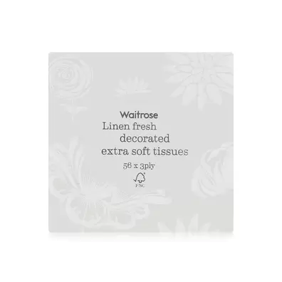 Waitrose Linen Fresh Extra Soft Tissues 56s