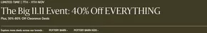 West Elm catalogue | The Big 11.11 Event: 40% Off Everything | 2025-11-10T00:00:00.000Z - 2025-11-11T00:00:00.000Z