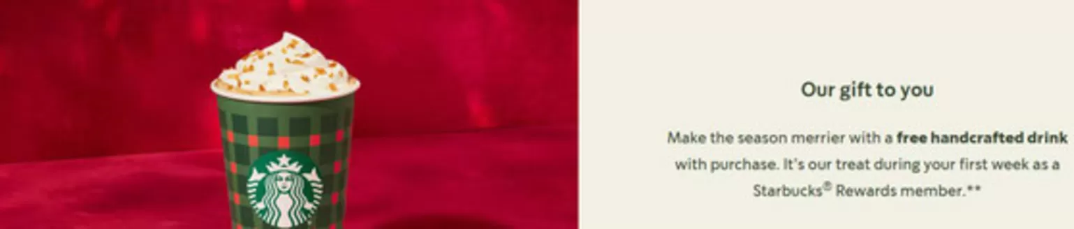 Starbuck's catalogue in Dubai | Our Gift To You | 2025-11-10T00:00:00.000Z - 2025-11-17T00:00:00.000Z