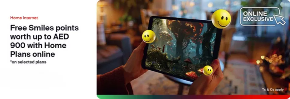 Etisalat catalogue in Dibba Al-Hisn | Free Smiles Points Worth Up To Aed 900 With Home Plans Online | 2025-11-10T00:00:00.000Z - 2025-11-14T00:00:00.000Z