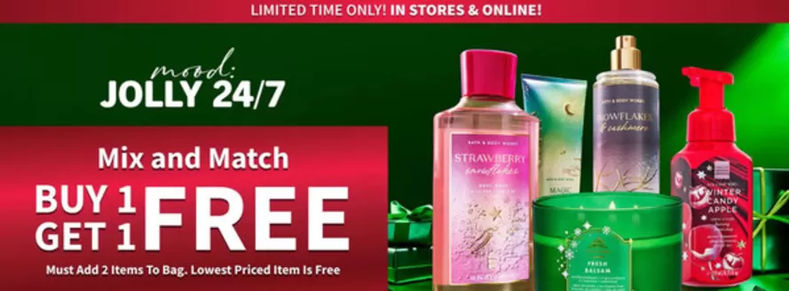 Bath & Body Works catalogue in Al Ain | Mix And Match Buy 1 Get 1 Free | 2025-11-17T00:00:00.000Z - 2025-11-20T00:00:00.000Z