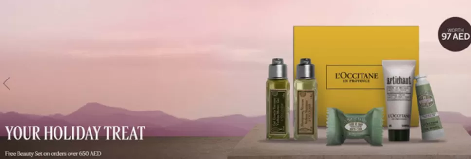 L'Occitane catalogue in Dalma Island |  Your Holiday Treat! WORTH 97 AED | 2025-11-19T00:00:00.000Z - 2025-11-24T00:00:00.000Z