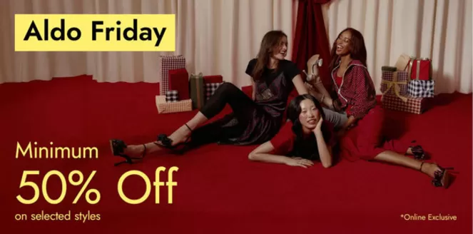 Aldo catalogue in Fujairah | Aldo Friday Minimum 50% Off | 2025-11-21T00:00:00.000Z - 2025-11-24T00:00:00.000Z