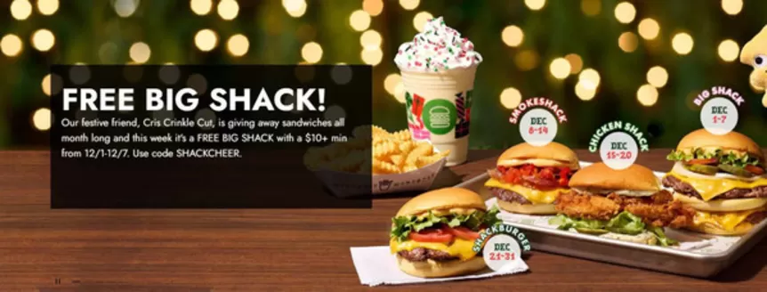 Shake Shack catalogue in Sharjah | Free Big Shack! | 2025-12-02T00:00:00.000Z - 2025-12-07T00:00:00.000Z