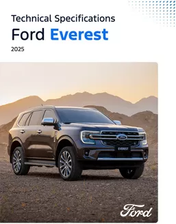 Ford catalogue in Al Madam | MY25 Everest Spec Sheet EN | 2025-01-01T00:00:00.000Z - 2025-12-31T00:00:00.000Z