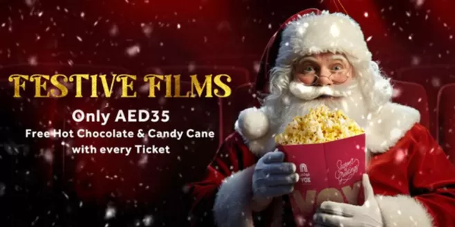 Vox Cinemas catalogue in Dubai | Only AED 35 Free Hot Chocolate & Candy Cane With Every Ticket | 2025-12-09T00:00:00.000Z - 2026-01-07T00:00:00.000Z