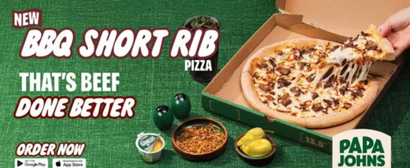 Papa John's catalogue in Dubai | New Bbq Short Rib Pizza | 2025-12-10T00:00:00.000Z - 2025-12-17T00:00:00.000Z