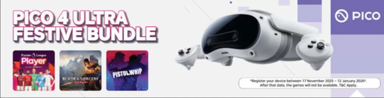 Virgin Megastore catalogue in Abu Dhabi | Pico 4 Ultra Festive Bundle | 2025-12-17T00:00:00.000Z - 2026-01-12T00:00:00.000Z