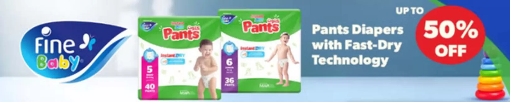 Noon catalogue in Dalma Island | Up To Pants Diapers With Fast-dry Technology 50% Off | 2025-12-11T00:00:00.000Z - 2025-12-15T00:00:00.000Z