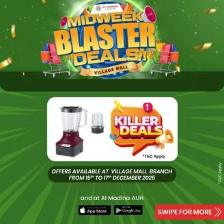 Al Madina catalogue in Sharjah | Our Midweek Blaster Deals !Village | 2025-12-15T00:00:00.000Z - 2025-12-17T00:00:00.000Z