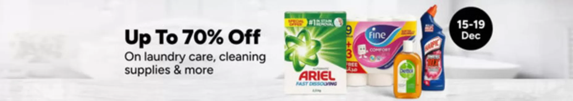 Noon catalogue in Ajman | Up To 70% Off On Laundry Care, Cleaning Supplies & More | 2025-12-17T00:00:00.000Z - 2025-12-19T00:00:00.000Z