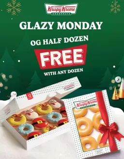 Krispy Kreme catalogue in Fujairah | Get a FREE Original Glazed Half Dozen | 2025-12-22T00:00:00.000Z - 2025-12-22T00:00:00.000Z