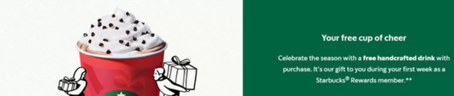 Starbuck's catalogue in Fujairah | Your Free Cup Of Cheer | 2025-12-22T00:00:00.000Z - 2025-12-30T00:00:00.000Z