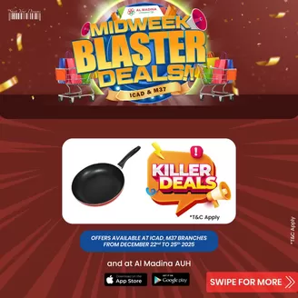 Al Madina catalogue in Khorfakkan | Midweek Blaster Deals! ICAD, M37 | 2025-12-23T00:00:00.000Z - 2025-12-25T00:00:00.000Z