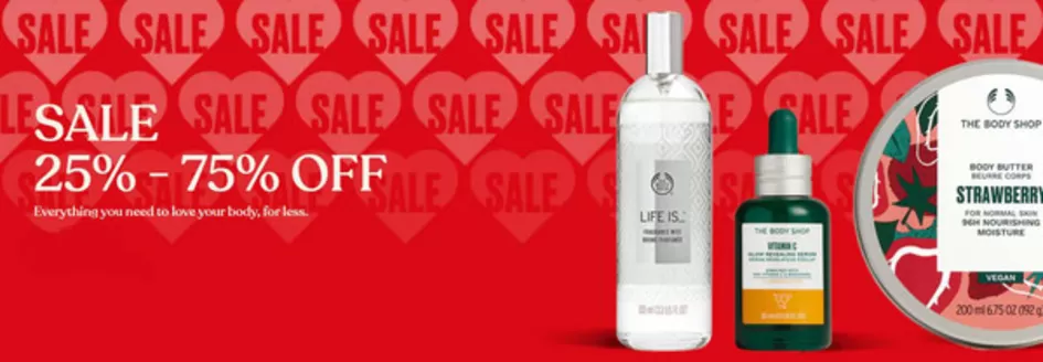 The Body Shop catalogue in Sharjah |  Sale 25% - 75% Off | 2025-12-26T00:00:00.000Z - 2025-12-31T00:00:00.000Z