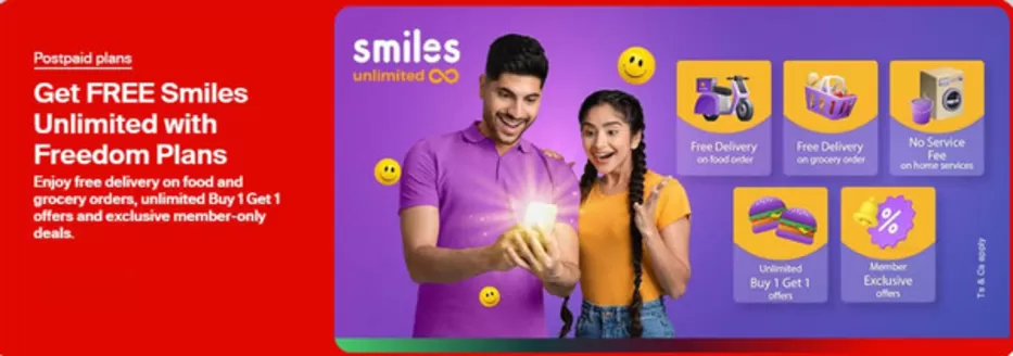 Etisalat catalogue in Dubai | Get Free Smiles Unlimited With Freedom Plans | 2026-01-05T00:00:00.000Z - 2026-01-12T00:00:00.000Z