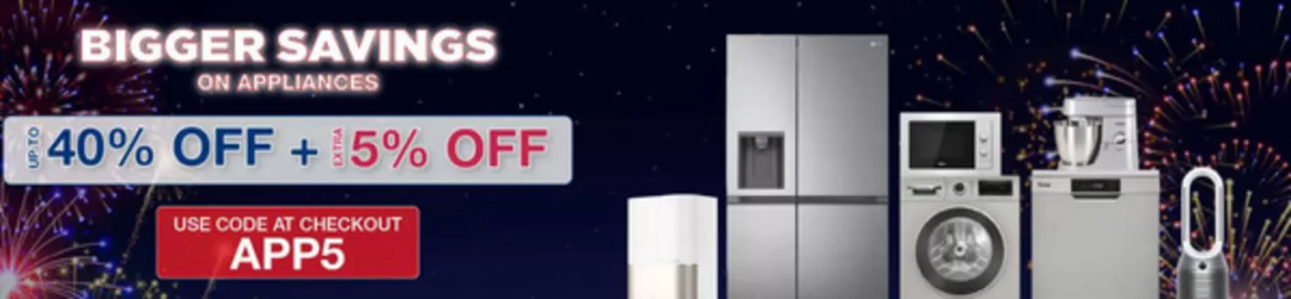 Jumbo catalogue | Bigger Savings On Appliances 40% Off + 15% Off | 2026-01-12T00:00:00.000Z - 2026-01-16T00:00:00.000Z