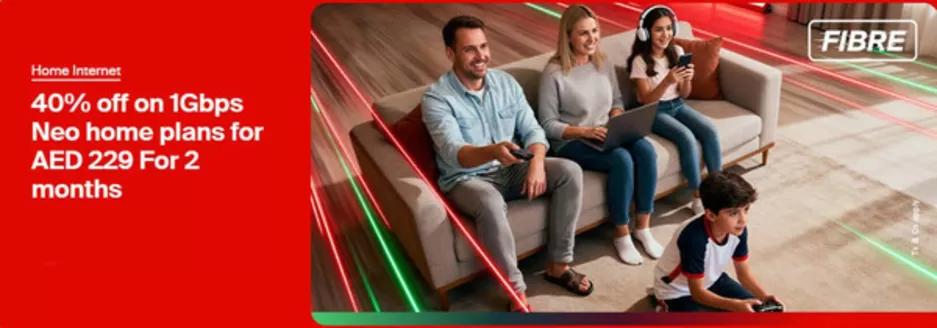 Etisalat catalogue in Al Ain | 40% Off On 1gbps Neo Home Plans For Aed 229 For 2 Months | 2026-01-21T00:00:00.000Z - 2026-01-26T00:00:00.000Z