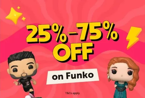 Virgin Megastore catalogue in Sharjah | 25-75% Off On Funko | 2026-01-22T00:00:00.000Z - 2026-01-27T00:00:00.000Z