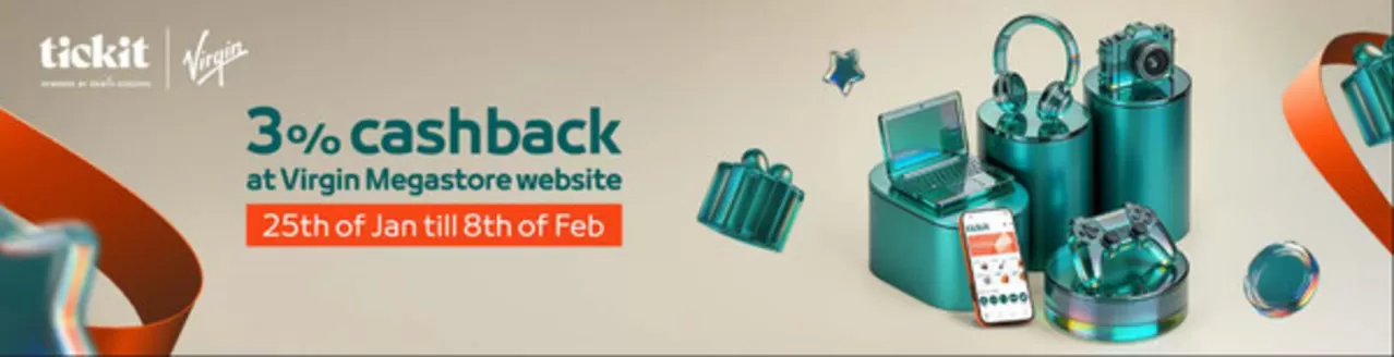 Virgin Megastore catalogue in Abu Dhabi | 3% Cashback | 2026-01-26T00:00:00.000Z - 2026-02-08T00:00:00.000Z