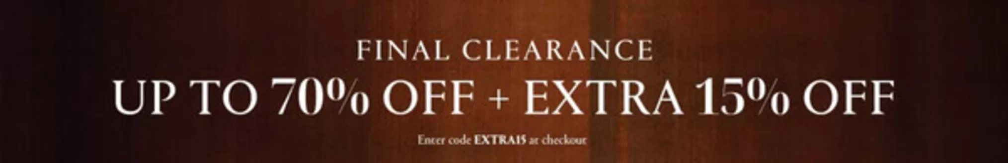 Ounass catalogue in Abu Dhabi | Final Clearance Up To 70% Off + Extra 15% Off | 2026-01-26T00:00:00.000Z - 2026-01-31T00:00:00.000Z