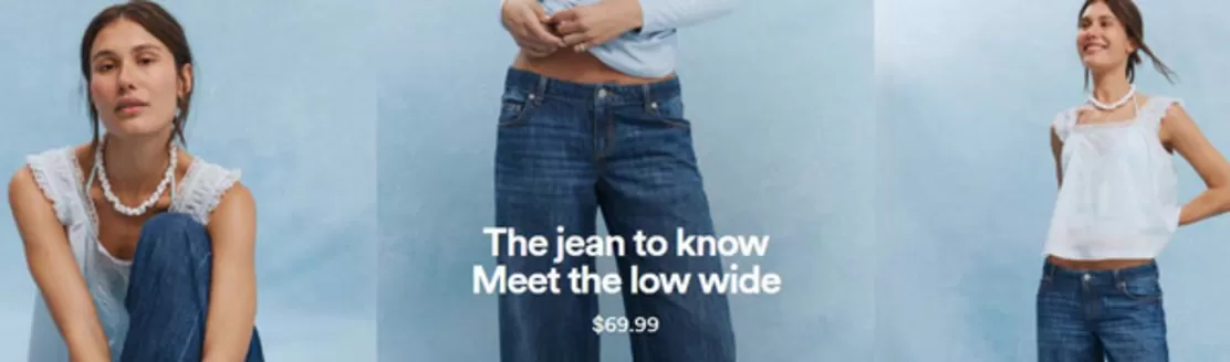 Typo catalogue | The Jean To Know Meet The Low Wide $69.99 | 2026-01-30T00:00:00.000Z - 2026-02-05T00:00:00.000Z