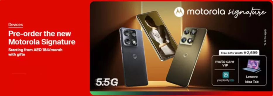 Etisalat catalogue in Ras al-Khaimah | Pre-order The New Motorola Signature | 2026-01-30T00:00:00.000Z - 2026-02-06T00:00:00.000Z