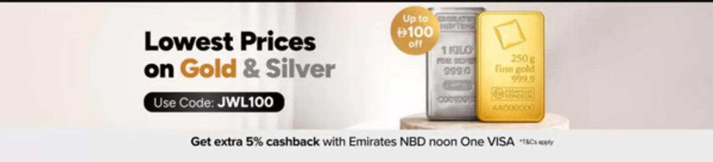 Noon catalogue in Ras al-Khaimah | Lowest Prices on Gold & Silver | 2026-01-30T00:00:00.000Z - 2026-02-02T00:00:00.000Z