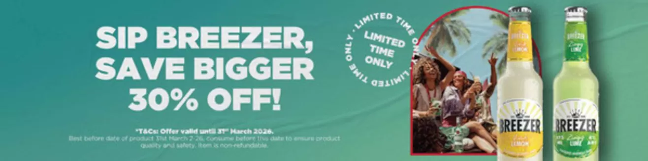 MMI catalogue in Ajman | Sip Breezer, Save Bigger 30% Off! | 2026-02-06T00:00:00.000Z - 2026-03-31T00:00:00.000Z