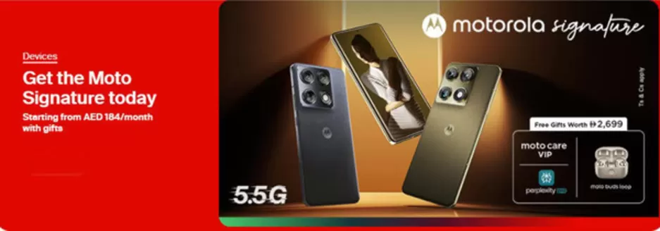 Etisalat catalogue in Dubai | Get The Moto Signature Today | 2026-02-16T00:00:00.000Z - 2026-02-20T00:00:00.000Z