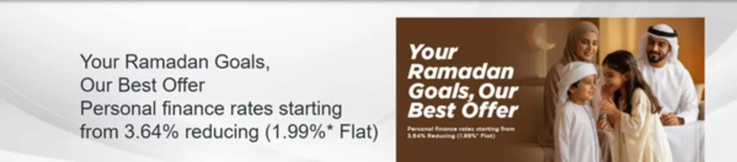 Ajman Bank catalogue in Dubai | Your Ramadan Goals Our Best Offer | 2026-02-18T00:00:00.000Z - 2026-02-28T00:00:00.000Z