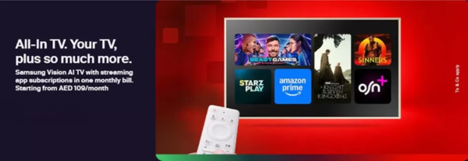 Etisalat catalogue in Sharjah | All-in Tv. Your Tv, Plus So Much More. | 2026-02-19T00:00:00.000Z - 2026-03-02T00:00:00.000Z