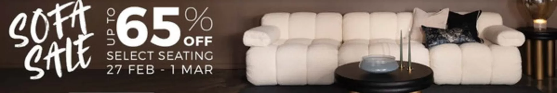 The One catalogue in Dubai | Sofa Sale New Living 65% Off | 2026-02-27T00:00:00.000Z - 2026-03-15T00:00:00.000Z