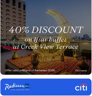 Citibank catalogue in Ruwais | Enjoy 40% Off The Iftar Buffet When You Pay With A Citi Credit Or Debit Card. | 2026-03-02T00:00:00.000Z - 2026-03-19T00:00:00.000Z