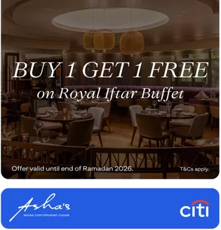 Citibank catalogue in Ruwais | Enjoy A Flavorful Iftar At Asha’s With Exclusive Savings | 2026-03-02T00:00:00.000Z - 2026-03-19T00:00:00.000Z